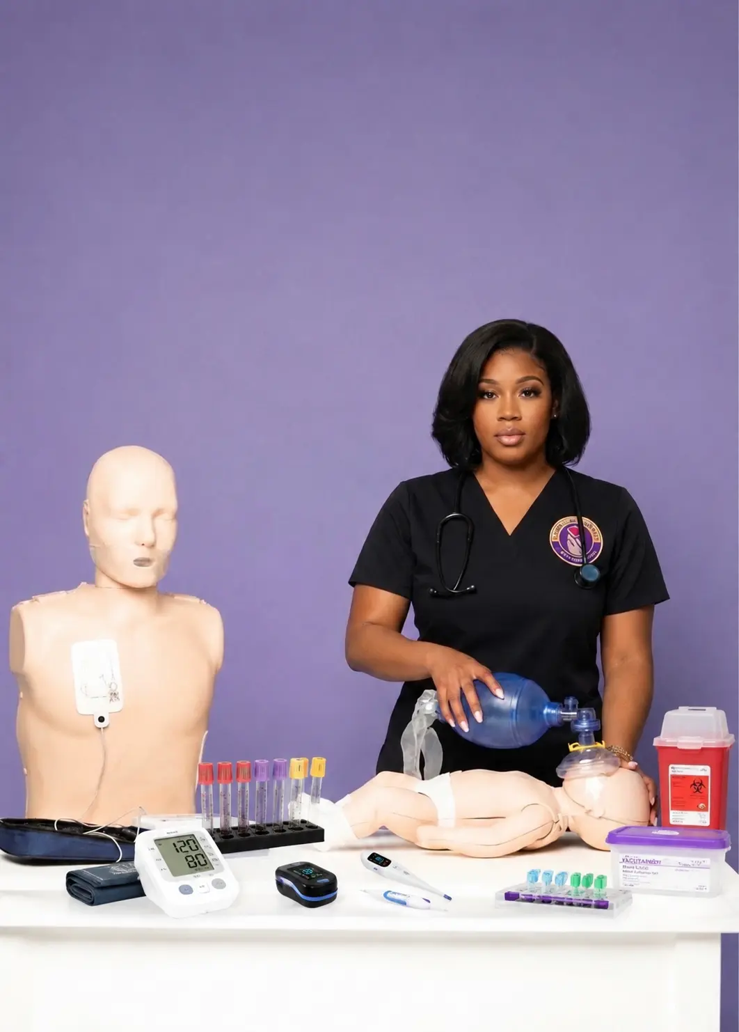 Phlebotomy instruction from A Truly Unique Touch